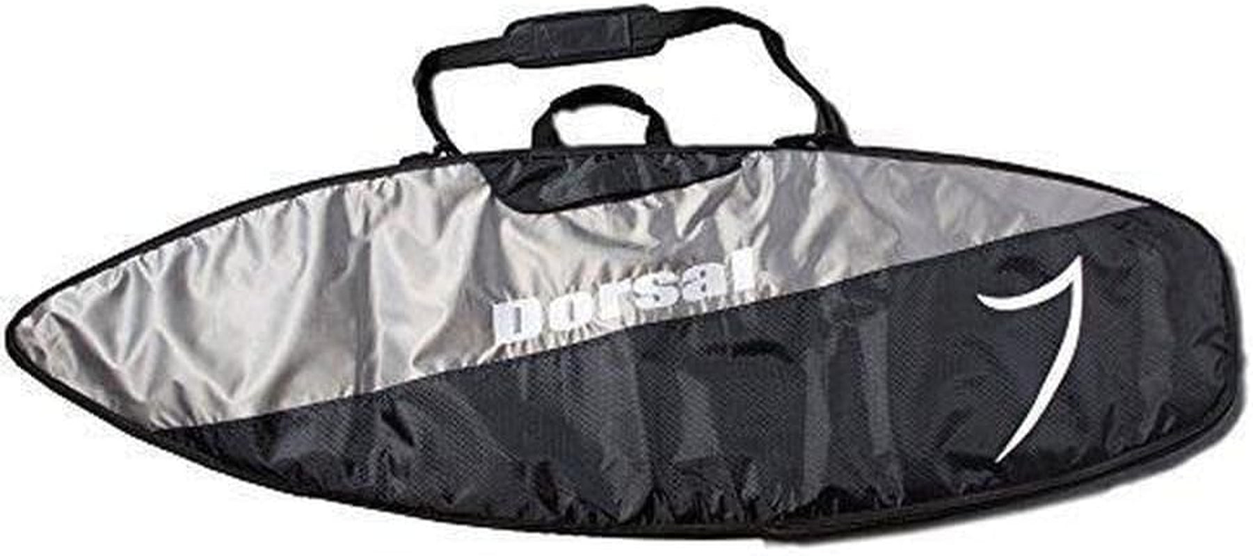 Travel Shortboard and Longboard Surfboard Board Day Bag Cover Black/Grey Nylon (Sizes 5'6, 5'10, 6'0, 6'2, 6'6, 6'8, 7'0, 7'2, 7'6, 8'0, 8'6, 9'0, 9'6)