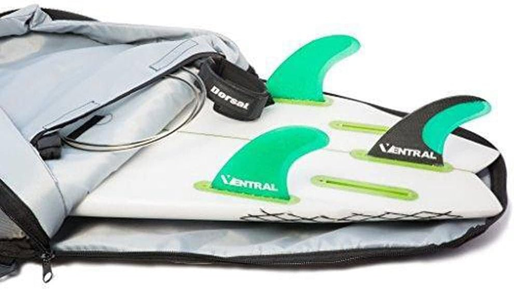 Travel Shortboard and Longboard Surfboard Board Day Bag Cover Black/Grey Nylon (Sizes 5'6, 5'10, 6'0, 6'2, 6'6, 6'8, 7'0, 7'2, 7'6, 8'0, 8'6, 9'0, 9'6)