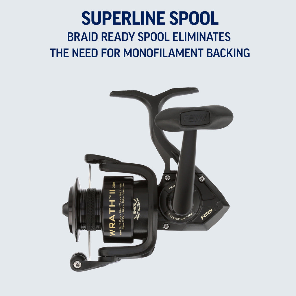 Wrath® II Spinning Reel, 4000 Size Fishing Reel