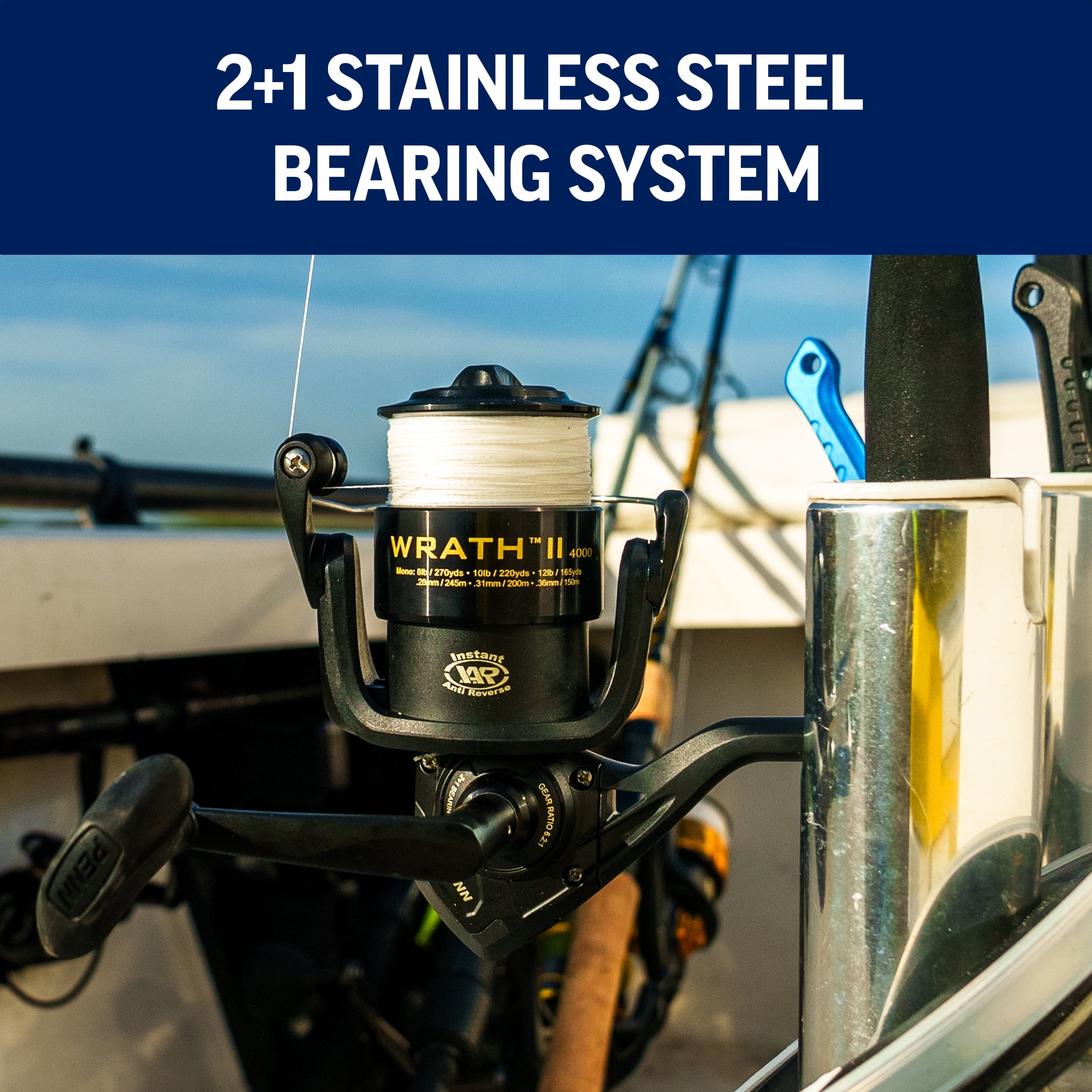 Wrath® II Spinning Reel, 6000 Size Fishing Reel