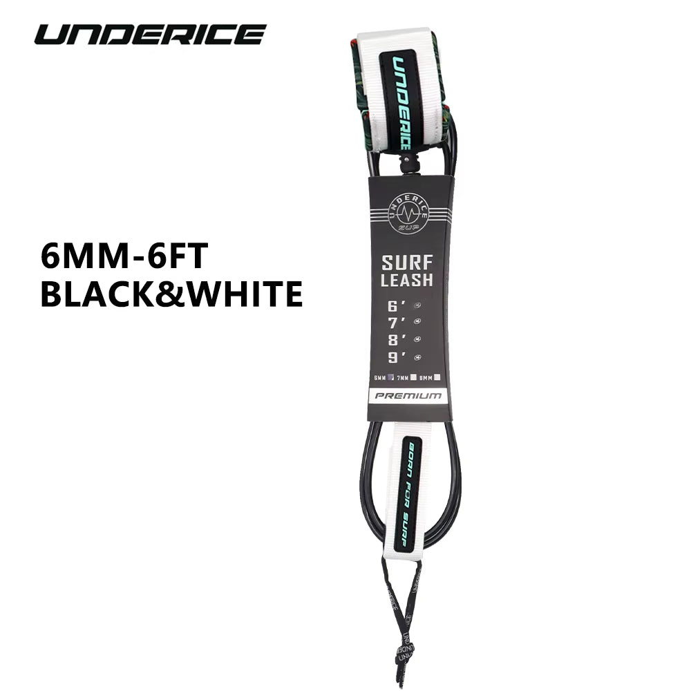 Surf Leash SUP Board 6-10FT Surfboard Leash Surf Leg Rope Surfing Leash for All Surfboard Foot Rope Surf Accessories