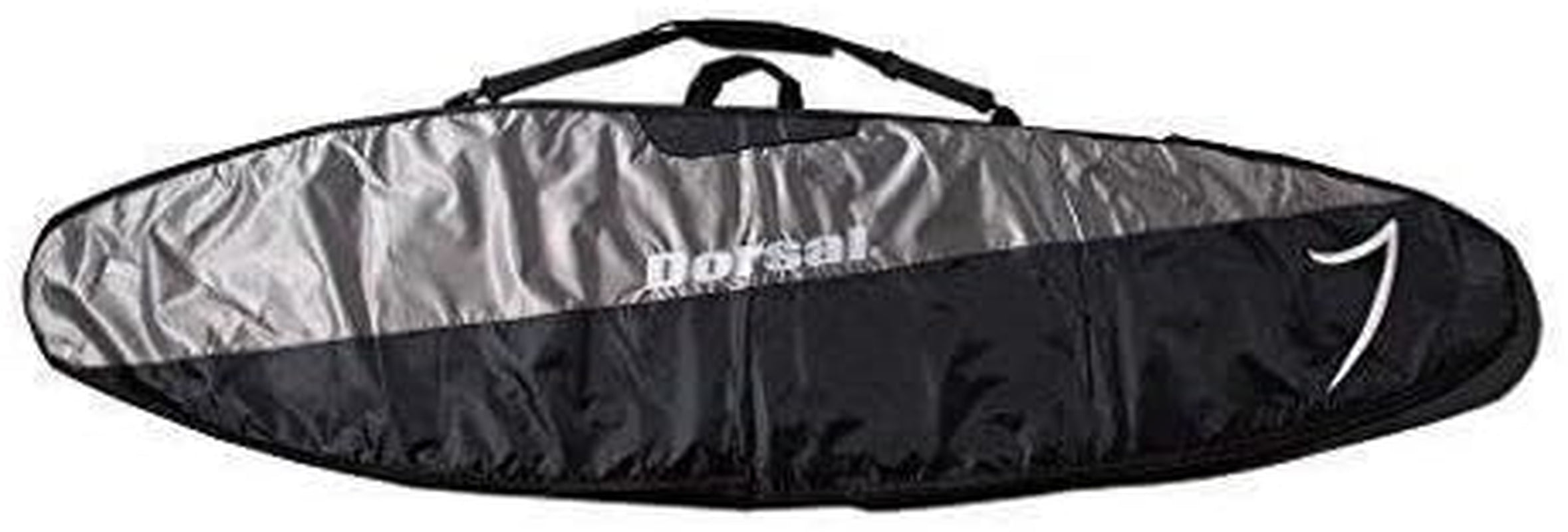 Travel Shortboard and Longboard Surfboard Board Day Bag Cover Black/Grey Nylon (Sizes 5'6, 5'10, 6'0, 6'2, 6'6, 6'8, 7'0, 7'2, 7'6, 8'0, 8'6, 9'0, 9'6)