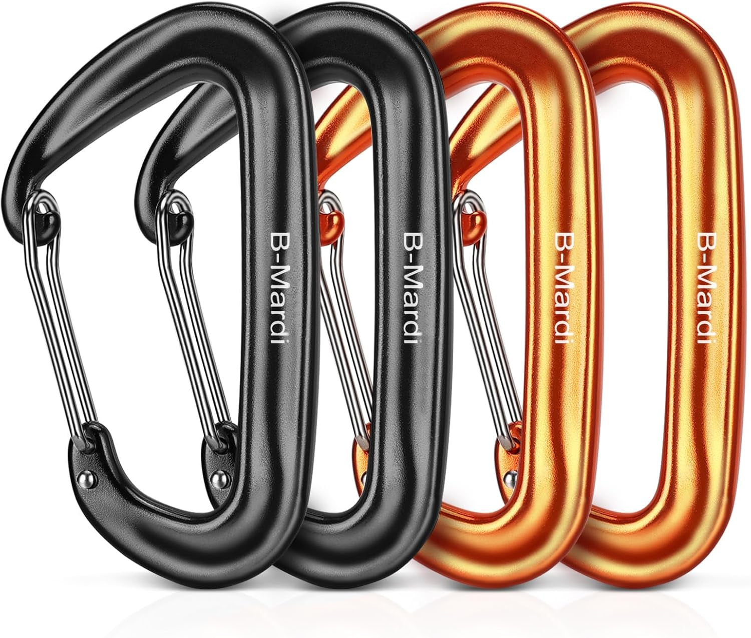 Carabiner Clips Heavy Duty 12Kn (2697 Lbs)-Lightweight Locking Carabiners for Camping, Hiking, Hammock, Dog Leash Harness, Outdoor and Gym Etc, Keychains& Utility
