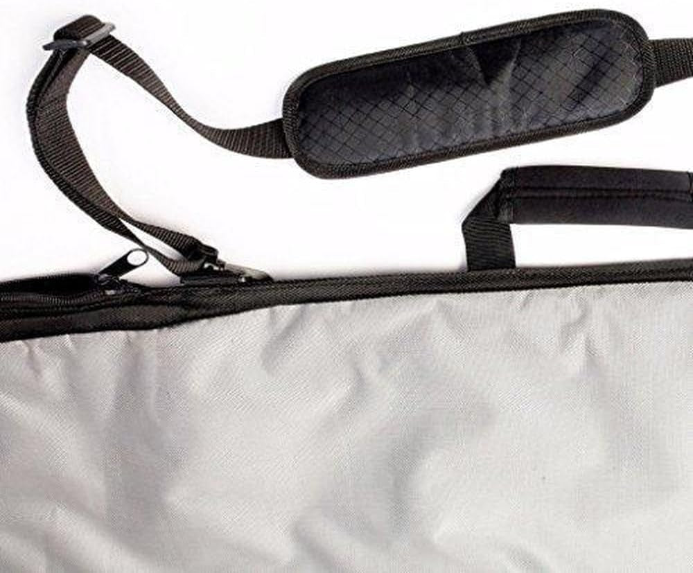 Travel Shortboard and Longboard Surfboard Board Day Bag Cover Black/Grey Nylon (Sizes 5'6, 5'10, 6'0, 6'2, 6'6, 6'8, 7'0, 7'2, 7'6, 8'0, 8'6, 9'0, 9'6)