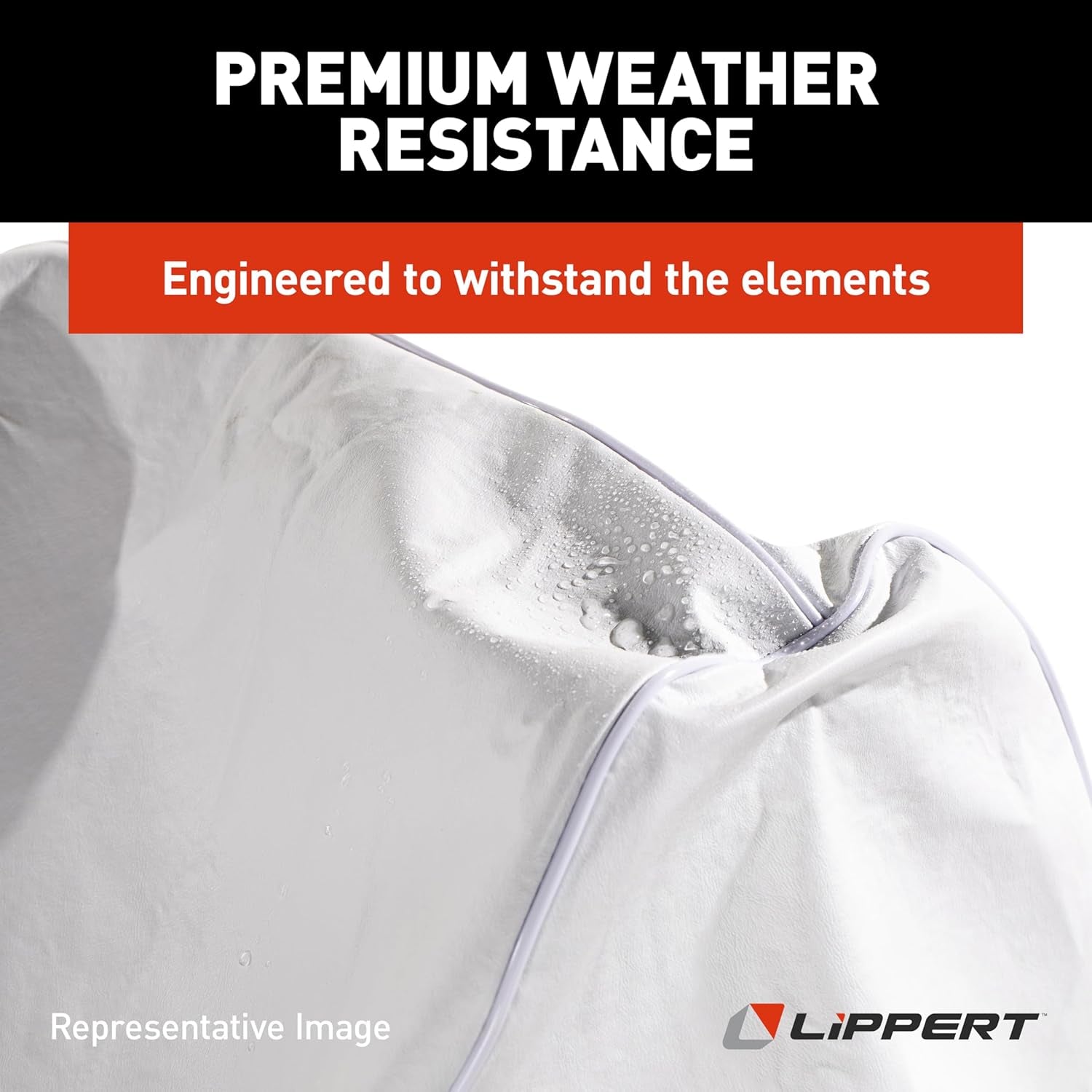 Taylor Made Marine Bean Bag Chair for Boats, Docks, Beaches, Marine Grade Vinyl, Twin-Zipper Design, Weather-Resistant, Water-Repellent, Carrying Handles, White/Blue – 2020193614